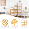 5-Tier Bamboo Plant Holder Stand Plant Shelf Storage Organizer Display Rack