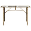 Garden Table with Top Outdoor Dining Table Coffee Table Poly Rattan
