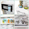 Kids Cooking Pretend Play Toy Kitchen Set with Hooks & Stove-Silver
