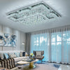 Modern XL Living Room Lamp LED Celling Light Crystal Pendant Chandelier Square