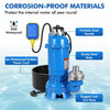 HEAVY DUTY WATER PUMP SUBMERSIBLE WASTE CESSPIT SUMP SEWAGE GARDEN PONDS DIRTY
