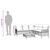 Swpsd Rattan Garden Sofa Set with Cushions 2 Pcs Patio Furniture Seating T5C3