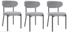 set of 4 Grey Velvet Dining Chairs Velvet Seat Chairs Plush seat and backrest