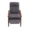 Modern Wooden Frame Recliner Single Sofa Napping Chair Fireside Bedroom Lounger
