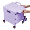 Folding Shopping Trolley Box 55L Camping Picnic Boot Cart Storage Stair Climbing