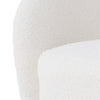 Rotating Round Swivel Cuddle Armchair Teddy Boucle Accent Tub Chair Padded Seat