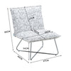 Retro Mid Century Style Armchair Accent Chair High Back NO Arm Lounge Lazy Sofa