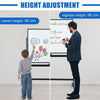 Double Sided Magnetic Whiteboard Adjustable Mobile Revolving Board with Magnets