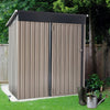 Galvanized Steel Garden Storage Shed Metal Outdoor Bike Shed with Doors