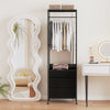 Heavy-duty Clothing Stand Dresser with Anti-toppling Devices-Black