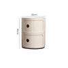 Modern Bedside Table Bedroom Sofa Side End Multi-functional Round Storage Unit
