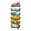 2-6 Tier Vegetable Fruit Trolley Cart Kitchen Rack Storage Basket Holder Shelf