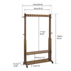 Heavy Duty Clothes Rack Rail Garment Stand Adjustable Shelves Portable Organizer