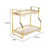 3 Tier Metal Shower Caddy Corner Shelf Bathroom Rack Kitchen Storage Organiser