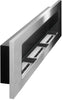 Bio Ethanol Fireplace Biofire Fire Stainless Steel Wall Glass 1400 x 400 Modern