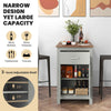 Counter Height Table Rectangular Pub Dining Table Kitchen Bar Table-Grey