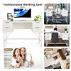 Computer Desk Home Office Desk PC Workstation Study Writing Table W/ 4 Drawers