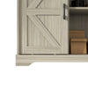 Sliding Barn Door Buffet Sideboard Storage Cabinet Home Bar Living Room Cabinet