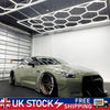 14x Hexagon LED Lighting For Car Wash Detail Home Garage Workshop Retail Mancave