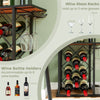 Countertop Wine Rack Wooden Wine Stand Home Kitchen Wine Holder