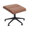 Upholstered Recliner TV Armchair Sofa Faux Leather Chair Sofa with Footstool Set
