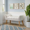 Upholstered Velvet Bed End Bench Chaise Chair Ottoman Stool Window Hallway Seat