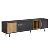 200cm Industrial TV Unit Stand TV Board Lowboard TV Cabinet Cupboard Sideboard