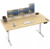 Electric Standing Desk 140X70cm with USB Charging Height Adjustable Desk - Beige
