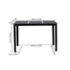 Round Square Rectangular Dining Table 2/4 Wooden Chairs Kitchen Room Restaurant