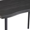 Modern Wood Dining Table and 4 chairs Set Kitchen Dining room Table Metal Legs