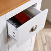 Computer Desk Study Table Home Office Workstation Pedestal White Furniture Unit