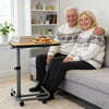 Ergonomic Overbed Laptop Table – Multi-Angle Tilting Desktop with Safety Barrier