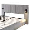 DOUBLE KING 4FT6 5FT PLATFORM BED FRAME WITH BLUETOOTH STEREO & USB & LIGHTING