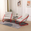 Ergonomic Armchair with Metal Frame Sling Accent Chair Reading Chair Lounge Sofa