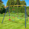 300 kg Heavy Duty Swing Set Backyard 4-in-1 Kids Swing Set Outdoor Playset