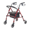 Lightweight Foldable Aluminium Rollator Walking Frame Wheeled Walker Padded Seat