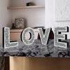 4Pcs Independent Letters Home Love Glam Crystal Diamond Letters Sign Wall Deco