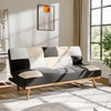 Folding 3 Seater Sofa Bed Click-Clack Recliner Fabric Couch Sleeper Living Room