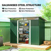 Garden Shed Outdoor Storage Tool Organiser w/ Double Sliding Door