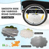 Dog Bike Trailer Folding Pet Bicycle Cart Wagon Carrier Pet Bike Safety Flag