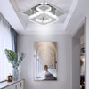 Crystal Chandelier Square Ceiling Light LED Lamp Pendant Light Living Room