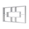 White Book Shelves Wall Shelving Storage Display Open Design Decorative Rack