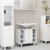 3 Piece Bathroom Furniture Set White Chipboard G0D8