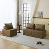 Free Combination Leather Sofa Cube with Detachable Backrest Sectional Floor Sofa