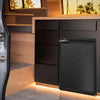 65 Litre 12/24V - Black Campervan Fridge Freezer W/ LG Compressor, Cools to -20c