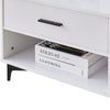 High Gloss Coffee Table MDF Drawer Shelf Storage Living Room Lounge Metal Legs
