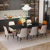 1.8m Extendable Dining Table Stretchable Marble Kitchen Table Festival Banquet