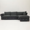 Panana Sofa Suite Set 3 2 or Corner Chaise in Dark Grey Or Light Grey