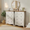 98cm Farmhouse Chest of Drawers Storage Organizer w/ Anti-tipping Kit-Grey