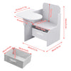2 in 1 Children Chair Desk with Storage Bin Arts Craft Snack Toddler Kids Mysize